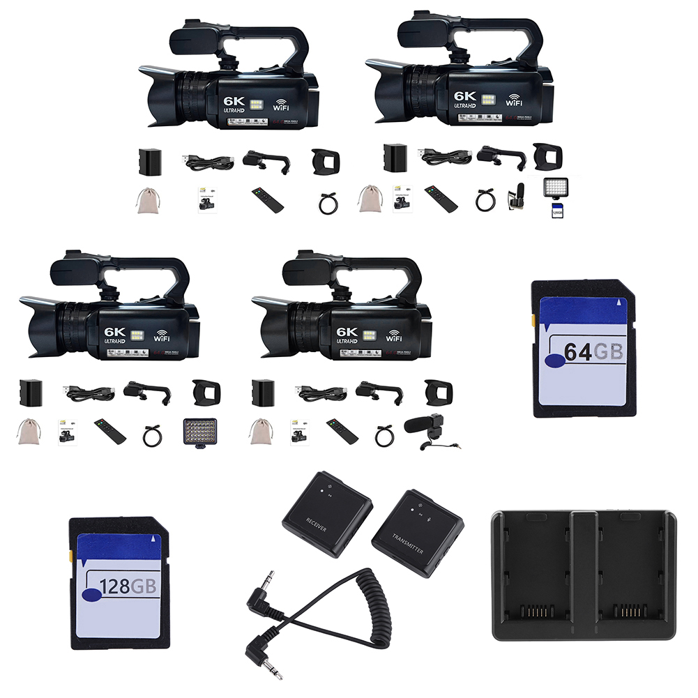 Photography Ratio - 6K Digitale Videocamera 64MP 4 inch