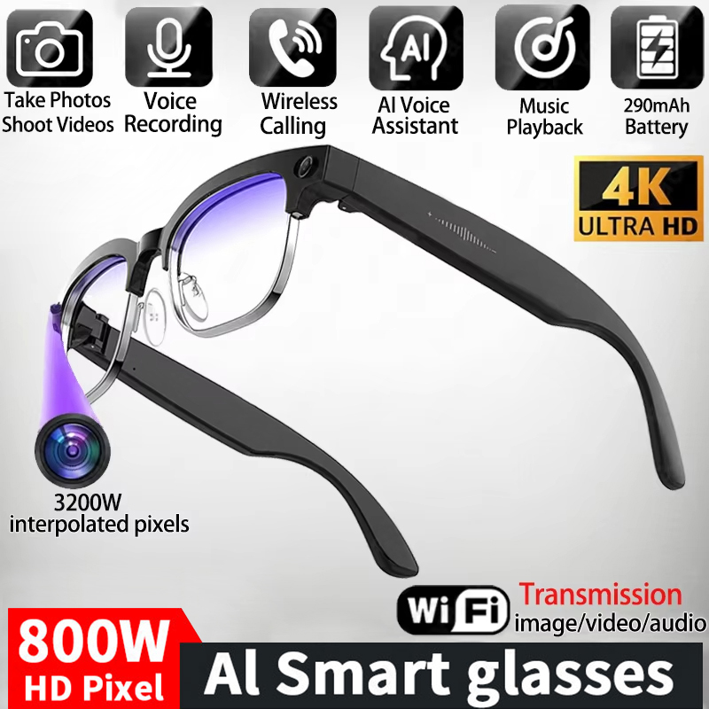 Photography Japanese - 4K Smart AI Bril met 8MP
