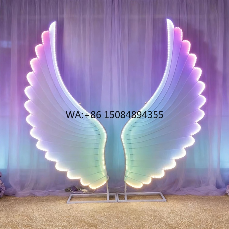 Photography Wedding - Gloeiende engelenvleugels lichtdecoratie kleur fantasie LED