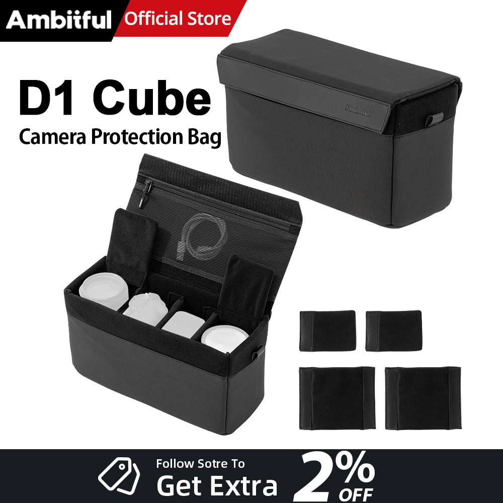 Photography Outdoor - AMBITFUL D1 Cube waterdichte DSLR-cameratas Multifunctionele