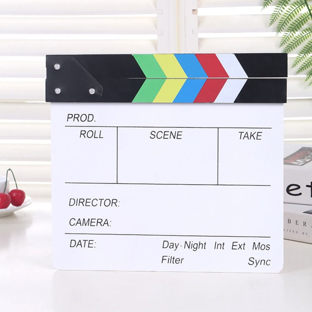 Photography Night - Acryl Regisseur Scene Clapperboard Fotografie Ornamenten