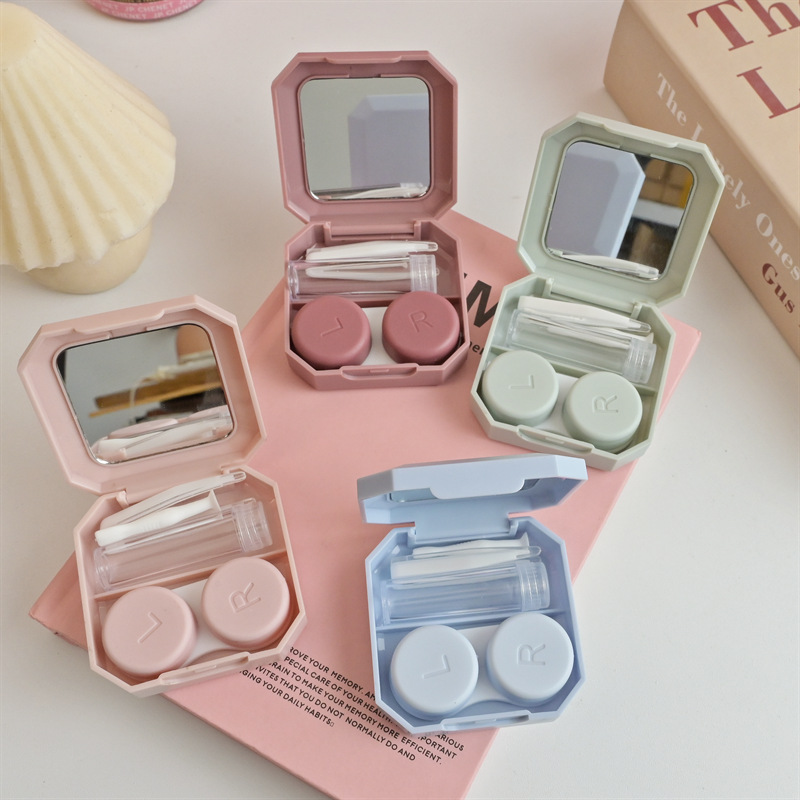 Lens Case Pouch - 1pc contactlensreisset met schonere wasmachine Draagbare