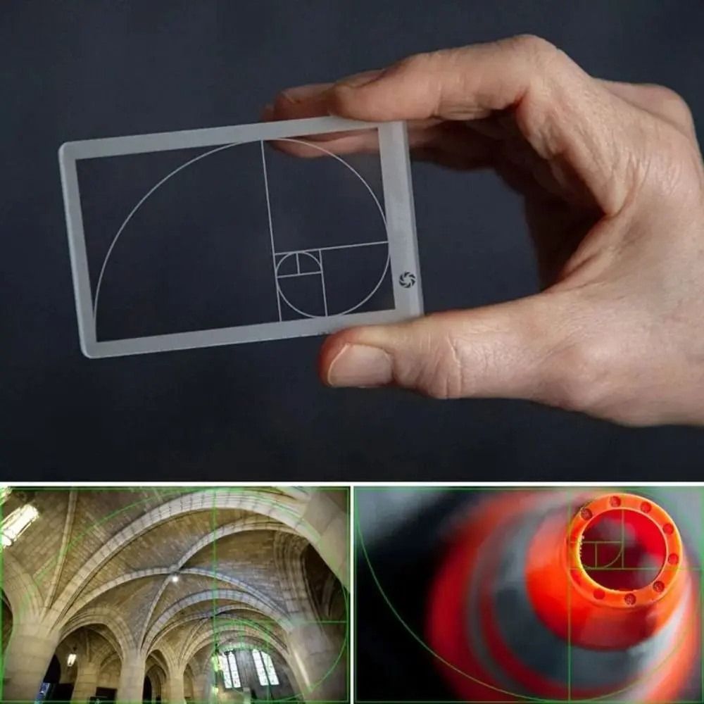 Photography Ratio - Zoeker Liniaal Gulden Snede Liniaal Clear