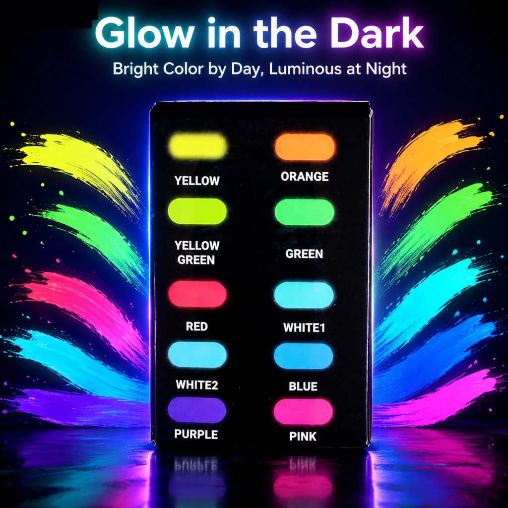 10 kleuren 60 ml Glow in Dark  - Photography Night recensie en prijs