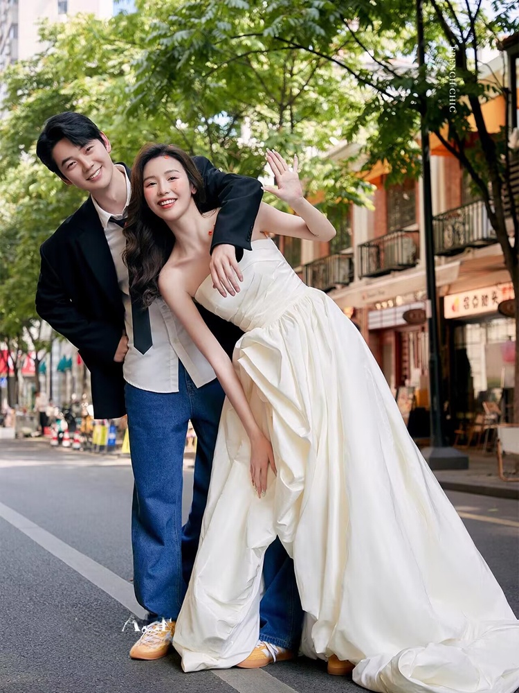 Modieuze Koreaanse stijl denim - Photography Wedding recensie en prijs