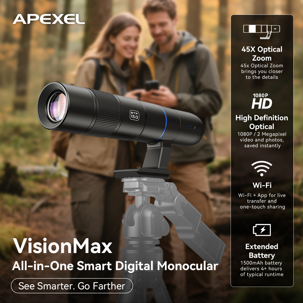 APEXEL 45X Optische Zoom Visio - Photography Ratio recensie en prijs