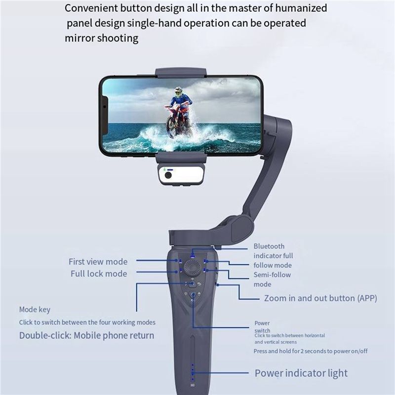 F12 3-assige handheld gimbal s - Handheld Stabilizer Gimbal recensie en prijs