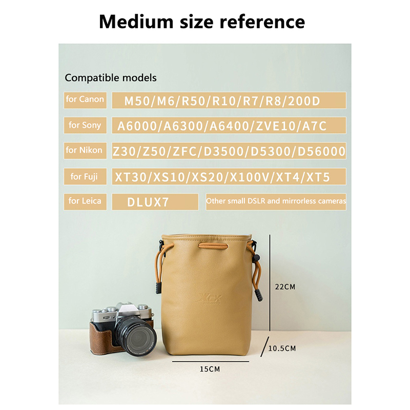Cameratas voor Canon Nikon Fuj - Lens Case Pouch recensie en prijs
