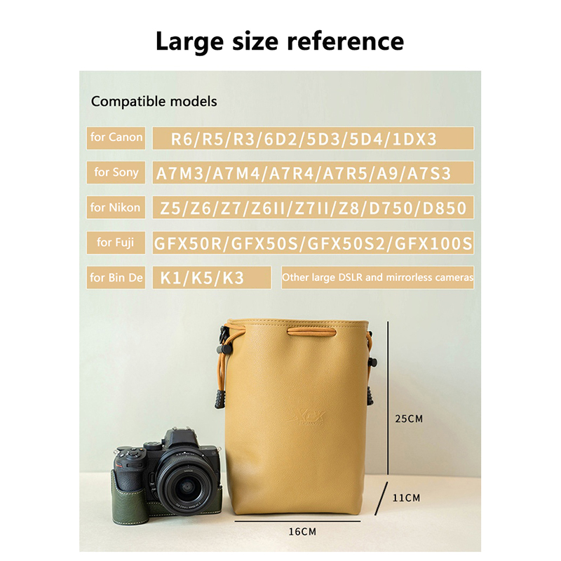 Cameratas voor Canon Nikon Fuj - Lens Case Pouch recensie en prijs